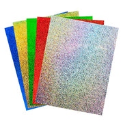 Holographic Self-Adhesive Paper - 8.5"x11" , 25 Sheets, Sparkle - Assorted
