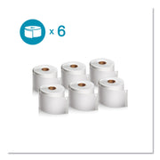 Dymo LabelWriter Labels - 2 1/4" Height x 4" Width - Rectangle - Direct Thermal - White - Durable, Adhesive, Strong - 300 / Roll - 1 Pack