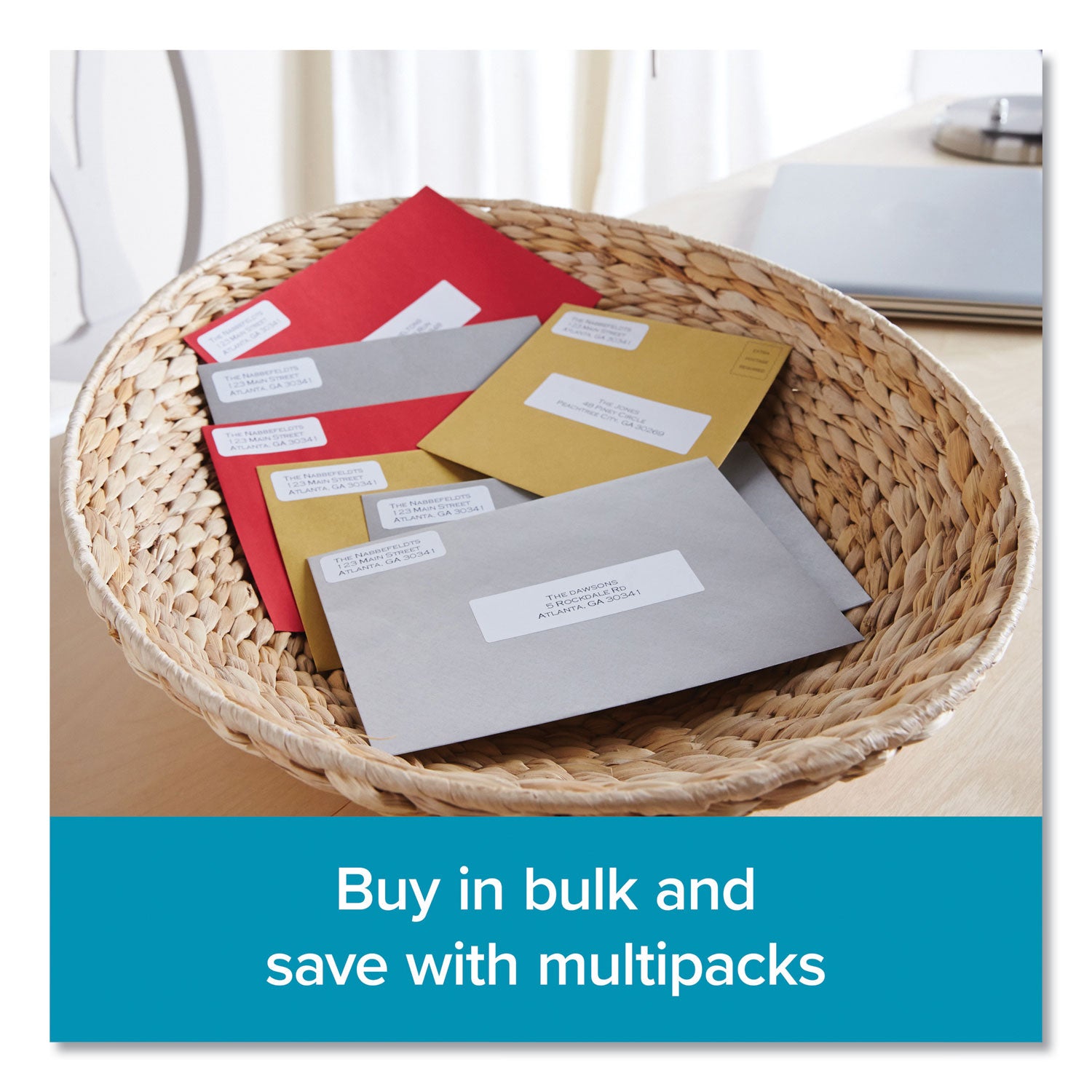 Dymo LabelWriter Labels - 1" Height x 2 1/8" Width - Roll - Rectangle - White - 500 / Roll - 6 / Pack