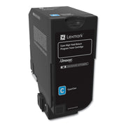 Lexmark Unison Original High Yield Laser Toner Cartridge, Cyan, 1 Each, 12,000 Page Yield