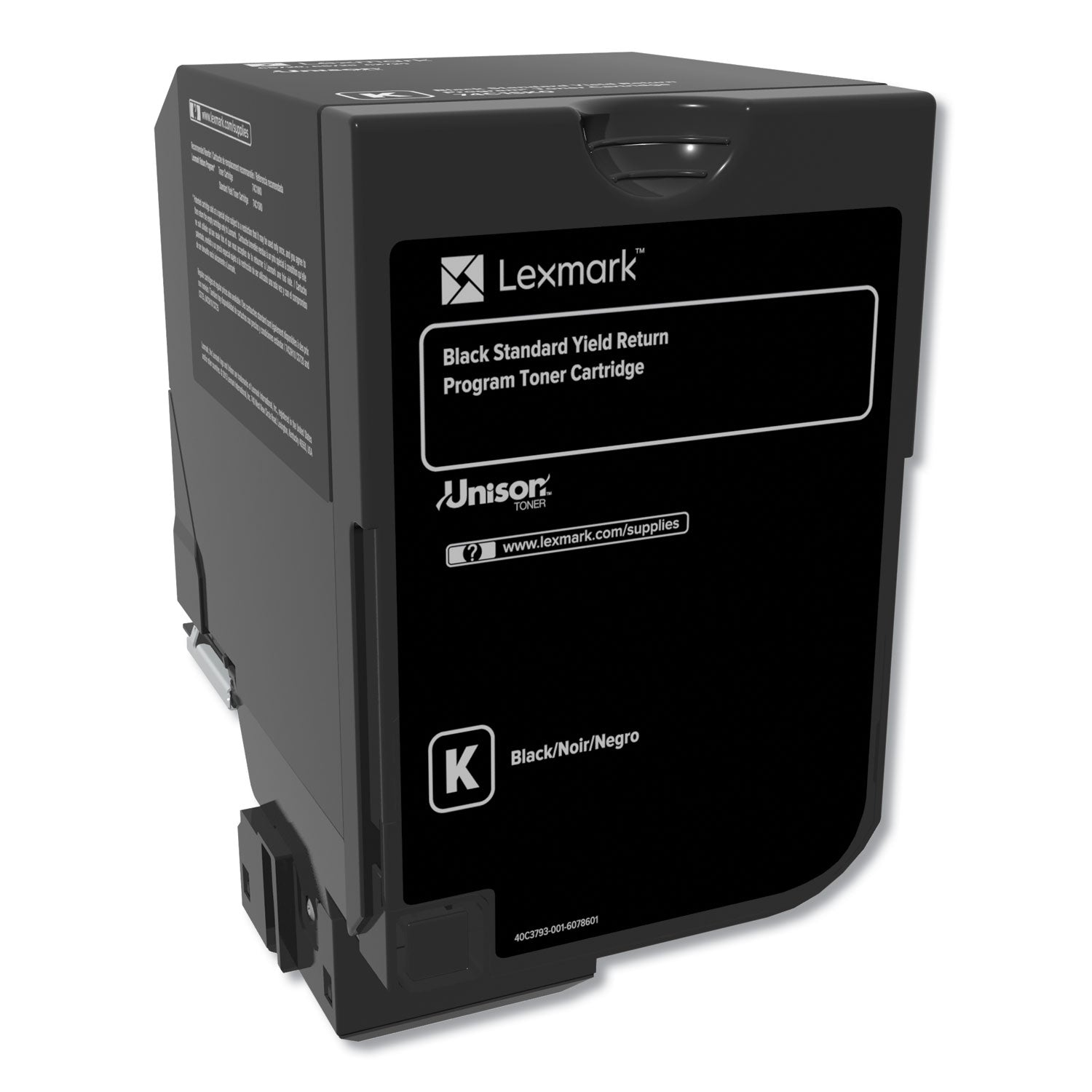 Lexmark Unison Original Standard Yield Black Laser Toner Cartridge, 1 Each, 3000 Page Yield
