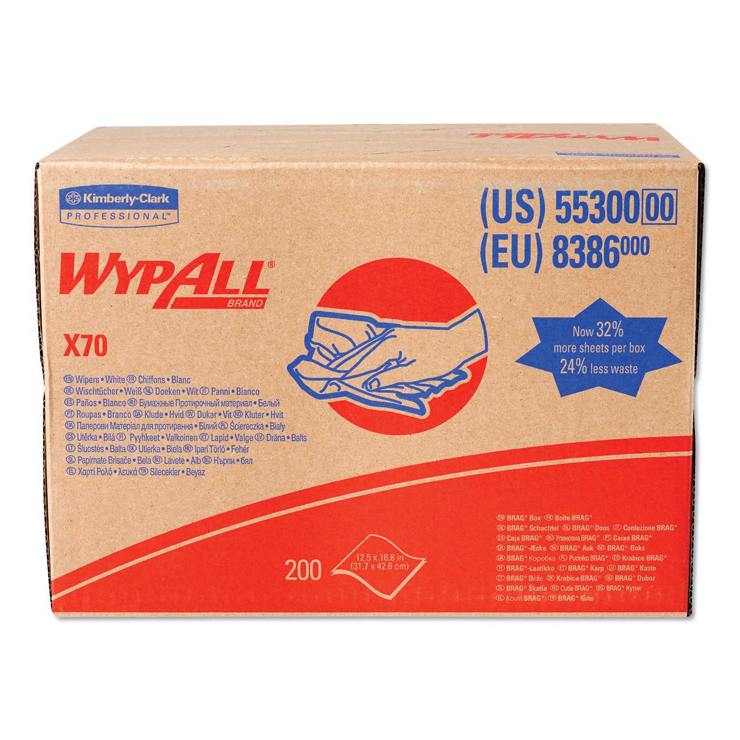 11.10" Width x 16.80" Length - White - Pulp Fiber, Polypropylene - 1 Carton