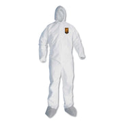 A45 Liquid/Particle Protection Surface Prep/Paint Coveralls, X-Large, White, 25/Carton