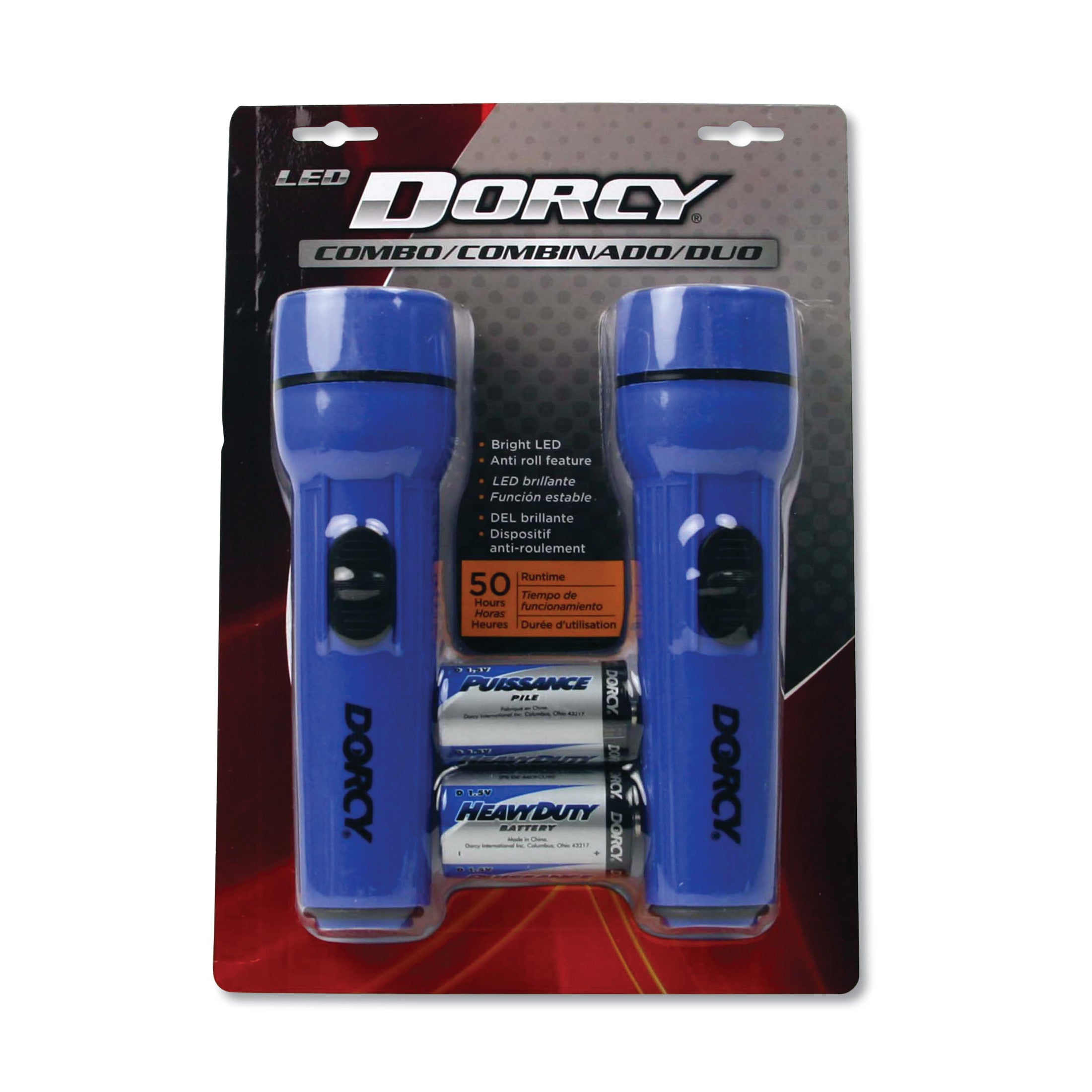 LED - 1 x D - Battery - Plastic - Weather Resistant - Blue - 1 Pack