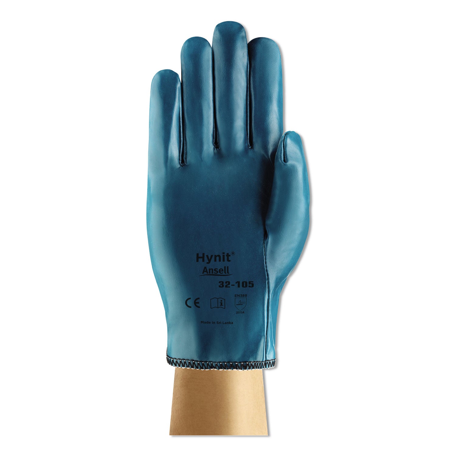 32-105-7.5 Ansell Hynit Gloves,208001,Size 7.5