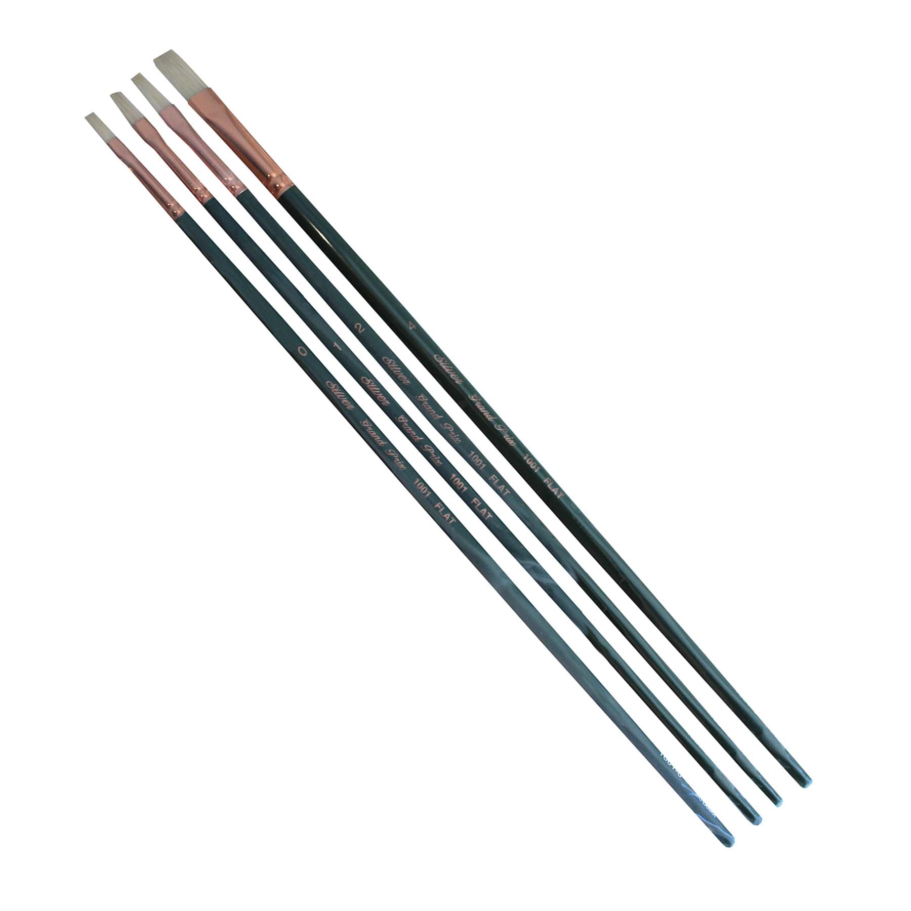 Grand Prix Small Flats, 4 Brushes