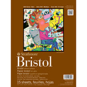 400 Series Bristol Paper Pad, Vellum Finish, 2-Ply, Tape Binding, 15 Sheet, 9x12 inch, 1 Count
