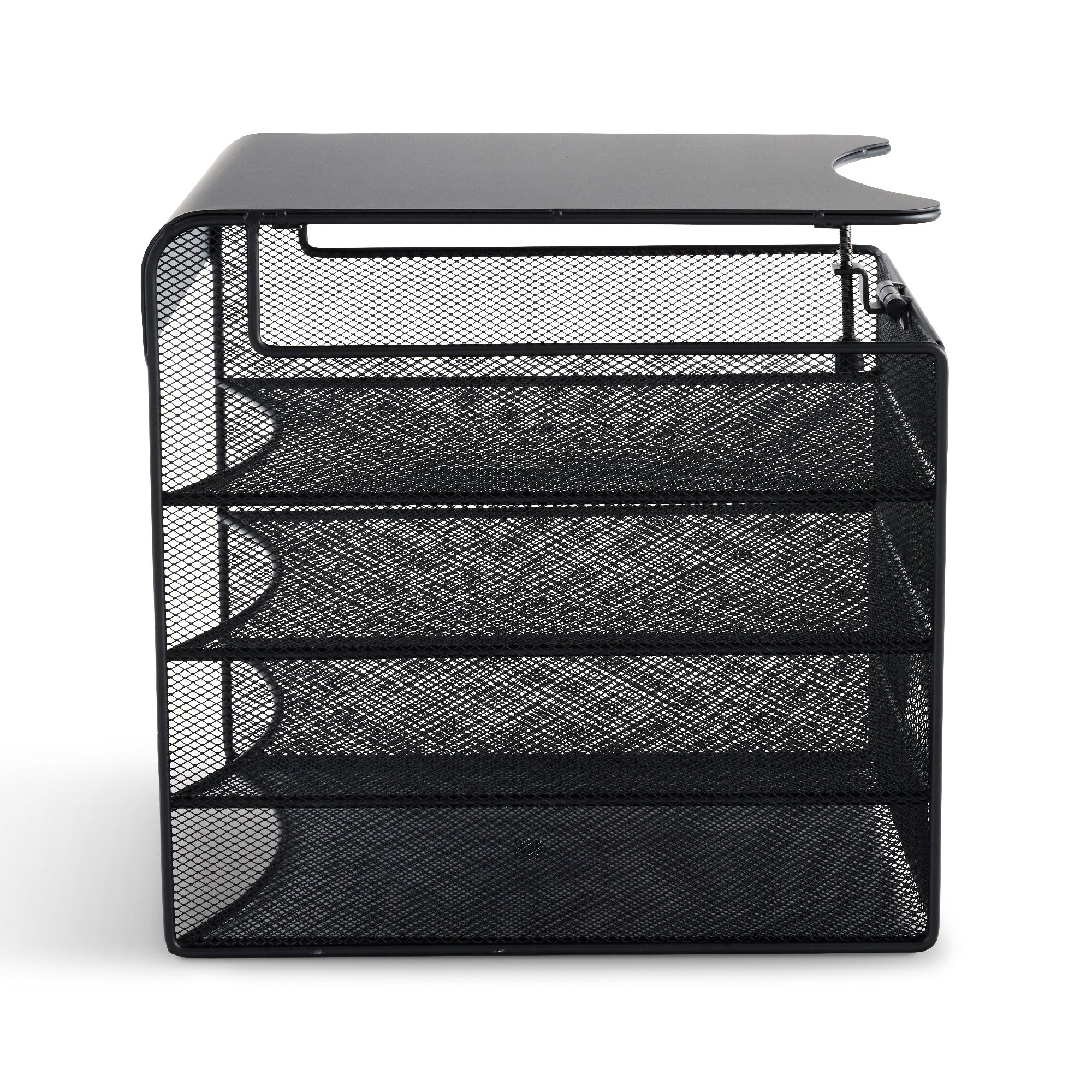 Solid Top Hang Dsk Horz Blk