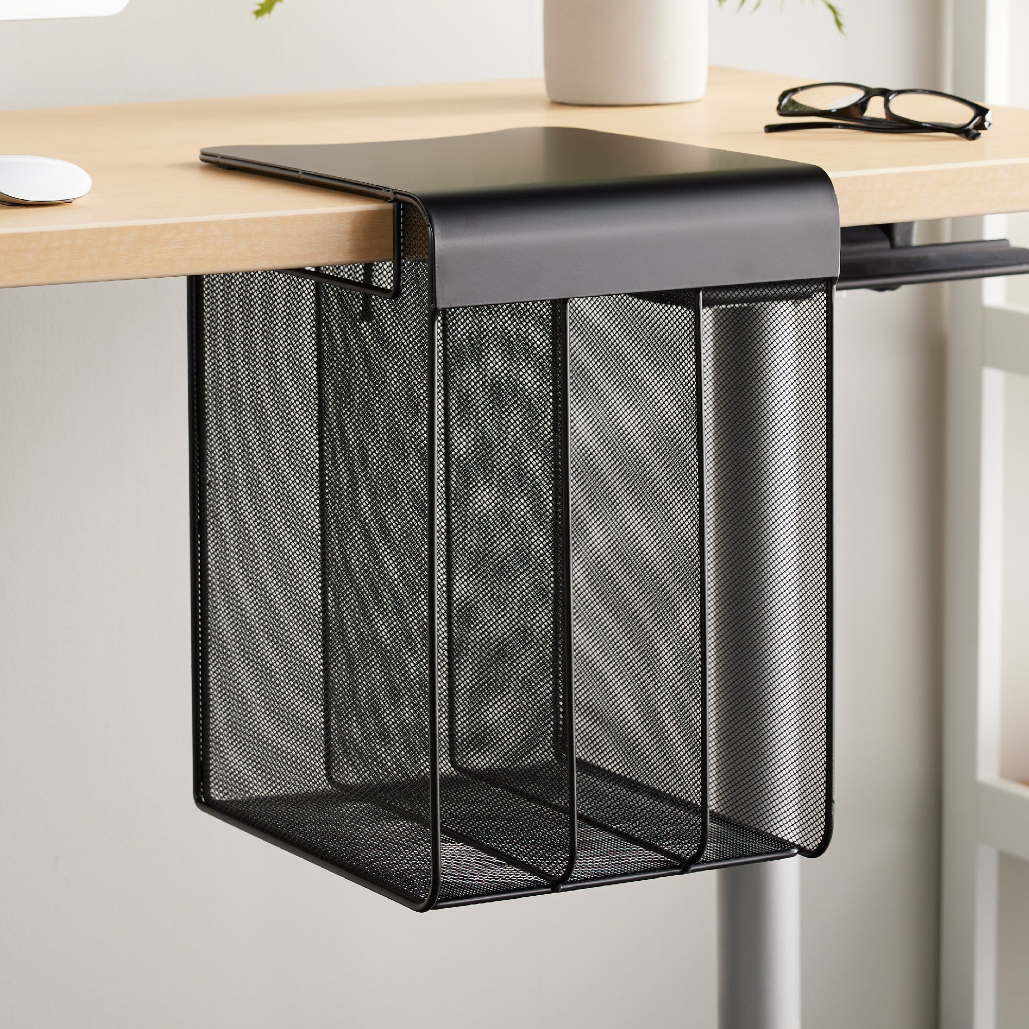 Solid Top Hang Dsk Vert Blk