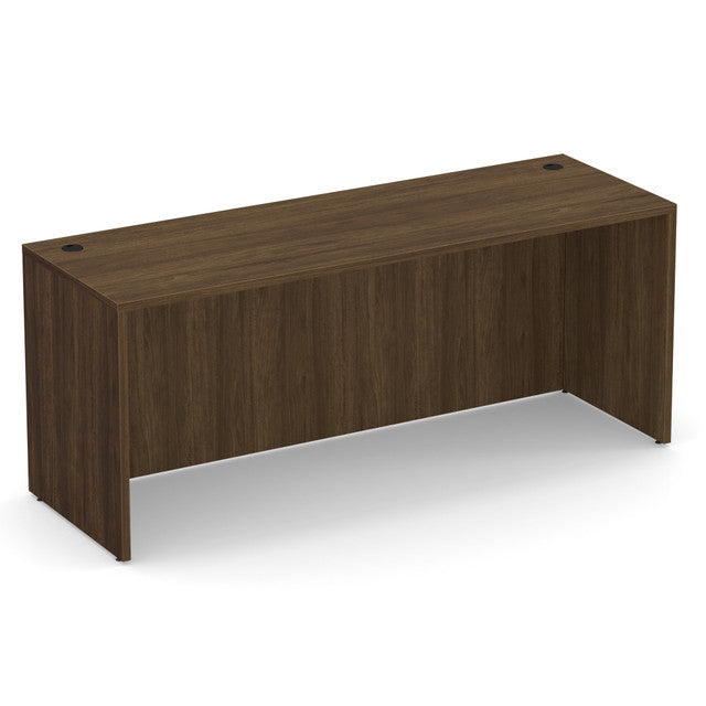 OfficeSource Laminate 71"W Credenza Shell - Modern Walnut