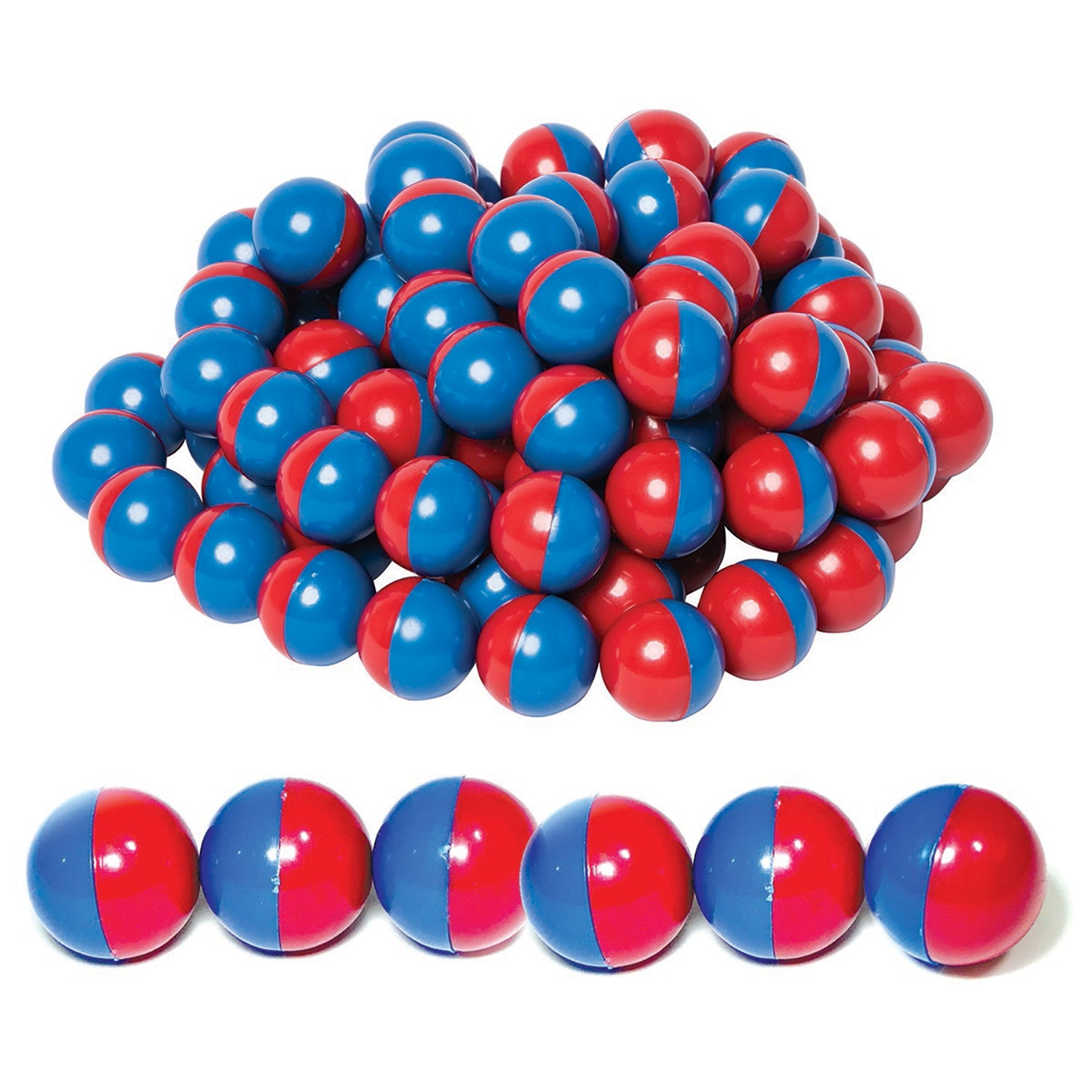 North/South Magnet Marbles (Red/Blue), Set of 100
