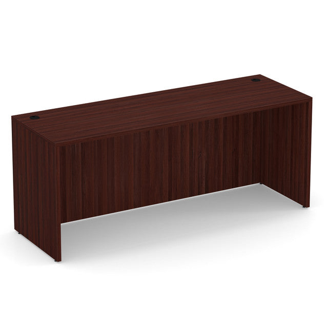 OfficeSource Laminate 71"W Credenza Shell - Mahogany
