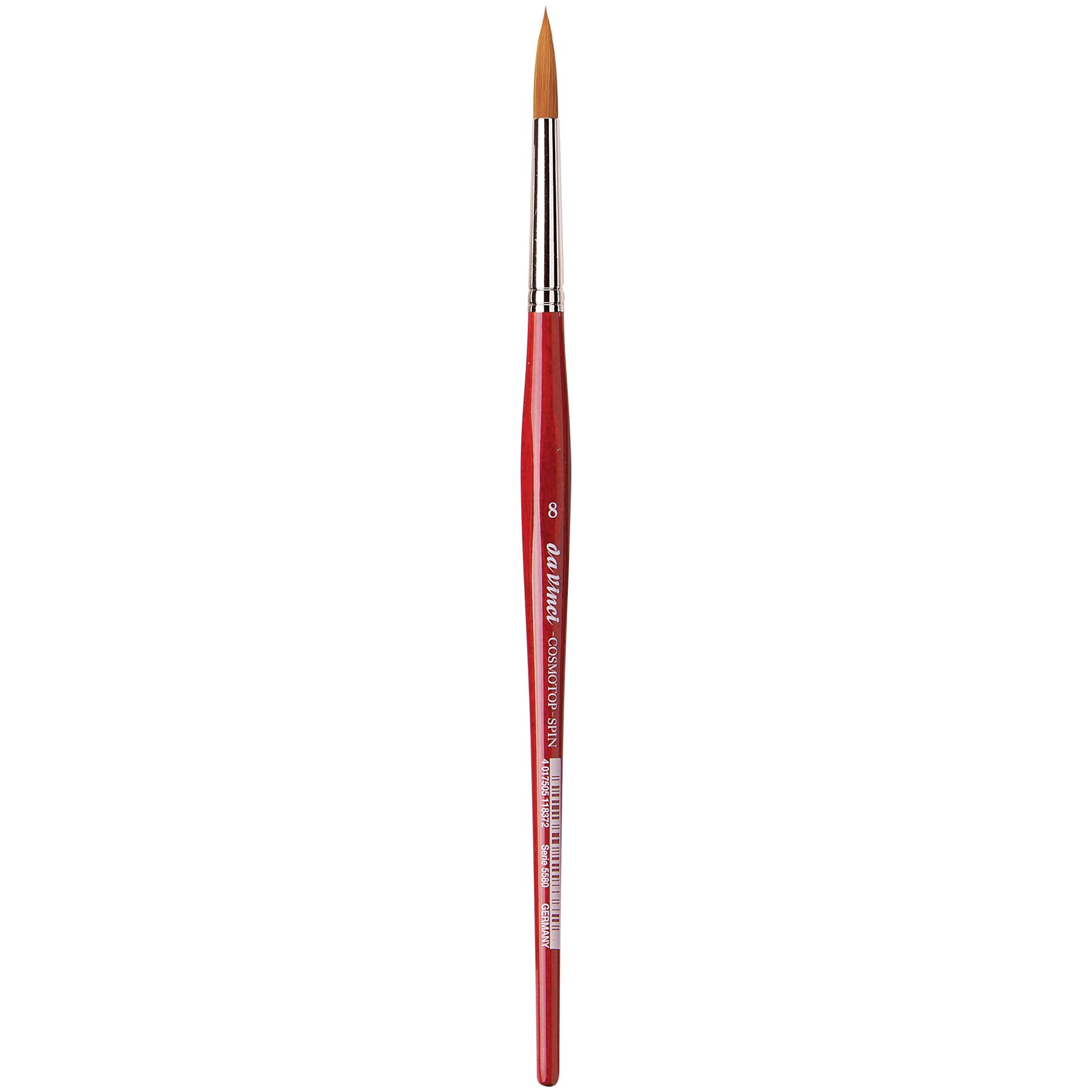 COSMOTOP-SPIN Silkpainting Brush, Synthetic, Watercolor, Round, Size 8