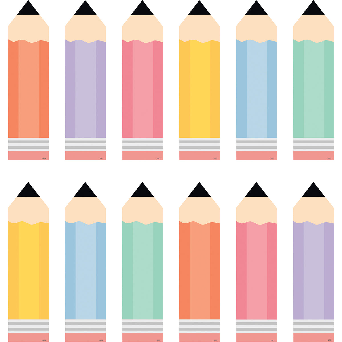 (2 PK) COOL SCHOOL PENCILS ACCENTS