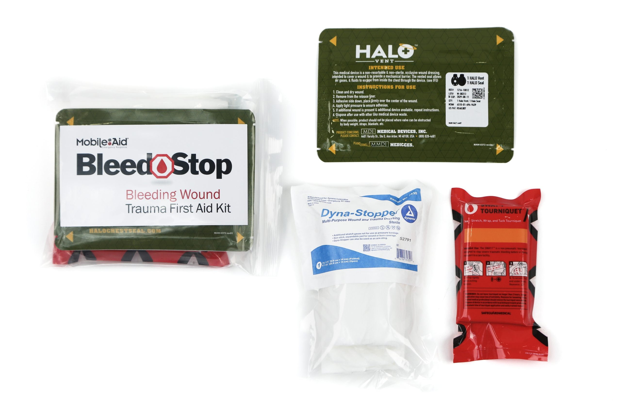 BleedStop XL™ 200 Bleeding Control Trauma First Aid Backpack Kit