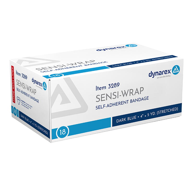 Sensi Wrap, Self-Adherent, 4" x 5 yd Dark Blue - 18 pcs per Case
