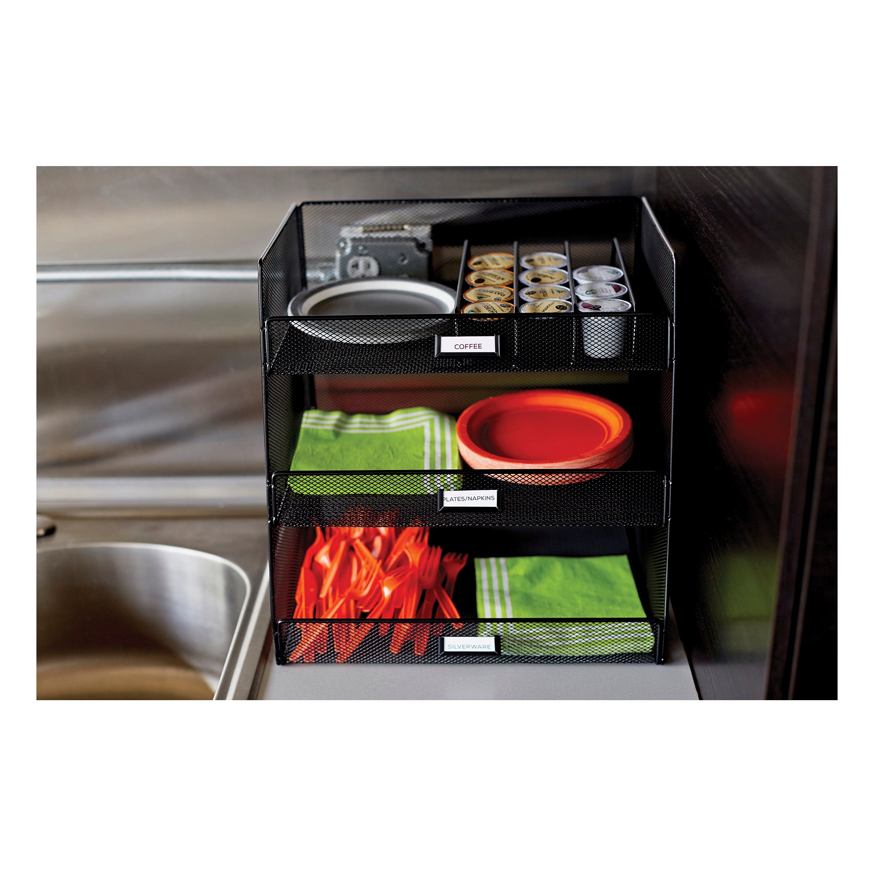 Onyx Break Room Organizer