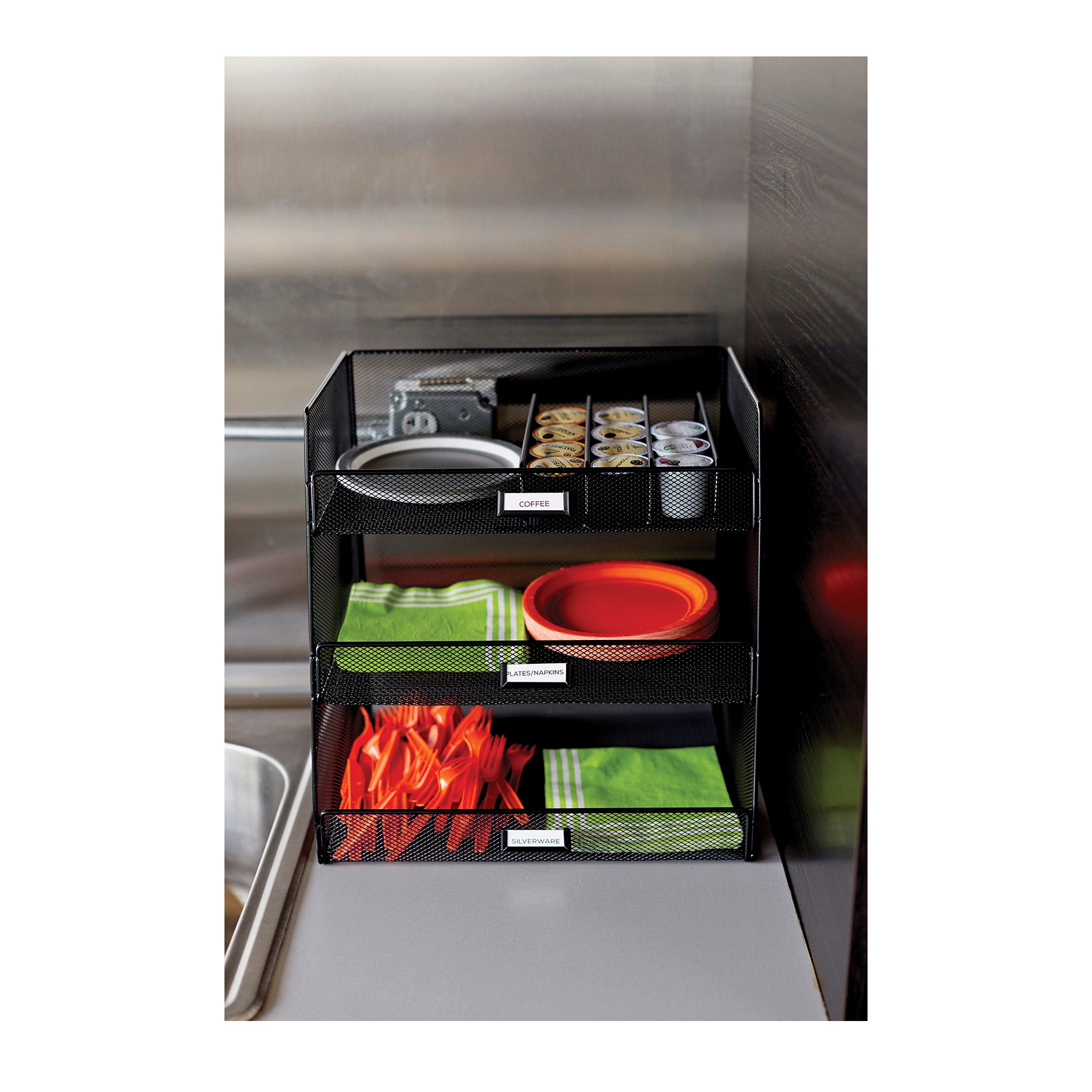 Onyx Break Room Organizer