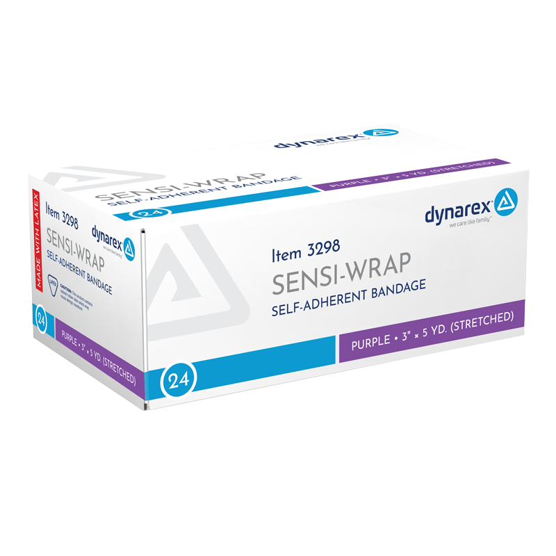 Sensi Wrap, Self-Adherent, 3" x 5 yd Purple - 24 pcs per Case