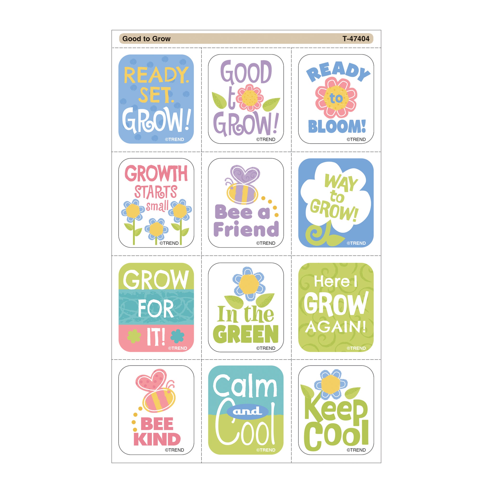 Good to Grow Tear & Share Stickers®, 60 Count