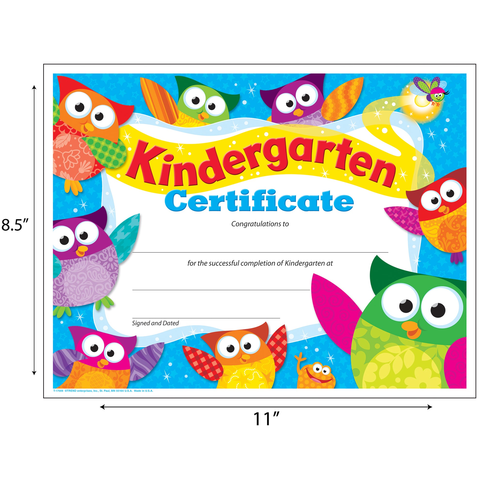 Kindergarten Certificate Owl-Stars!® , 30 ct