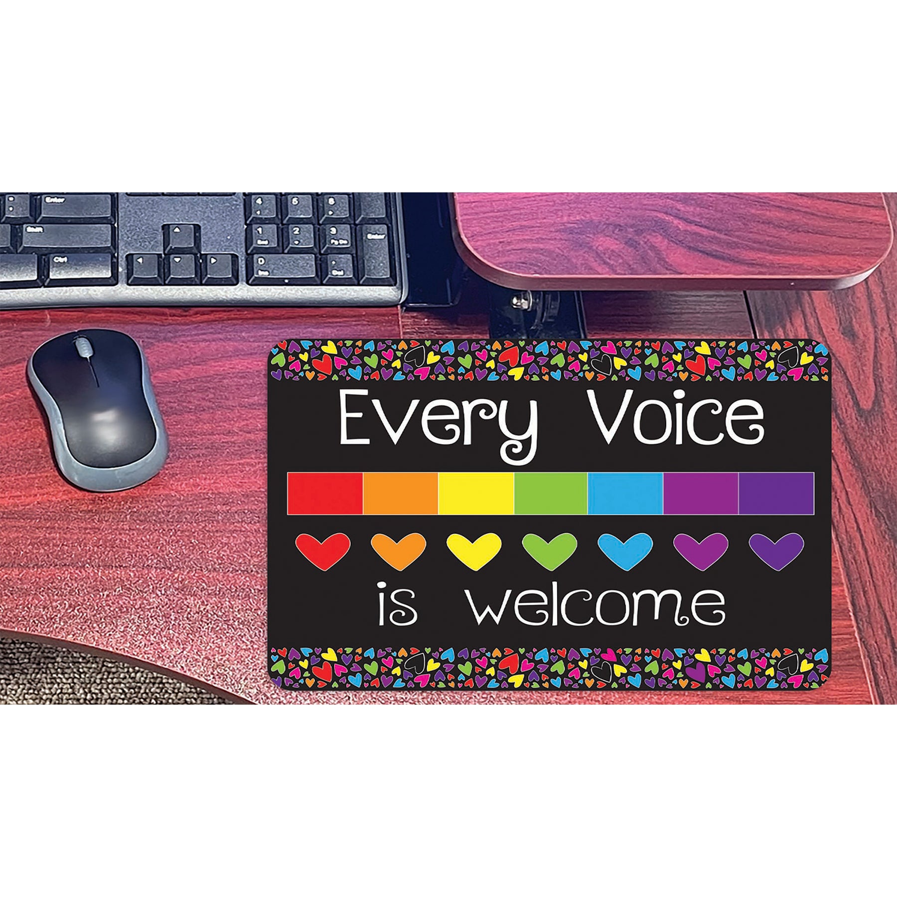 Computer Mouse Pad, 8" x 10", Every Voice is Welcome Here