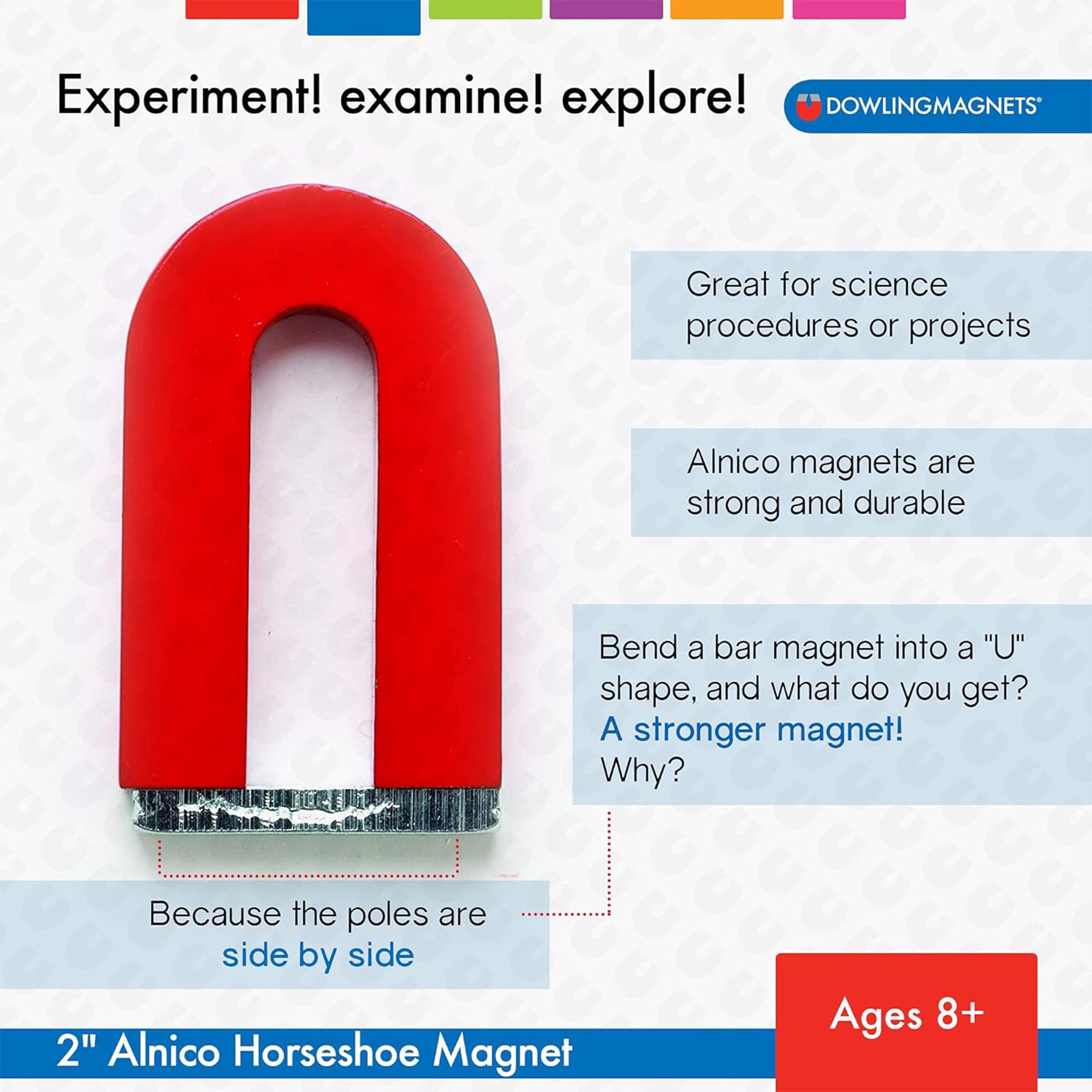 Alnico 2" Horseshoe Magnet