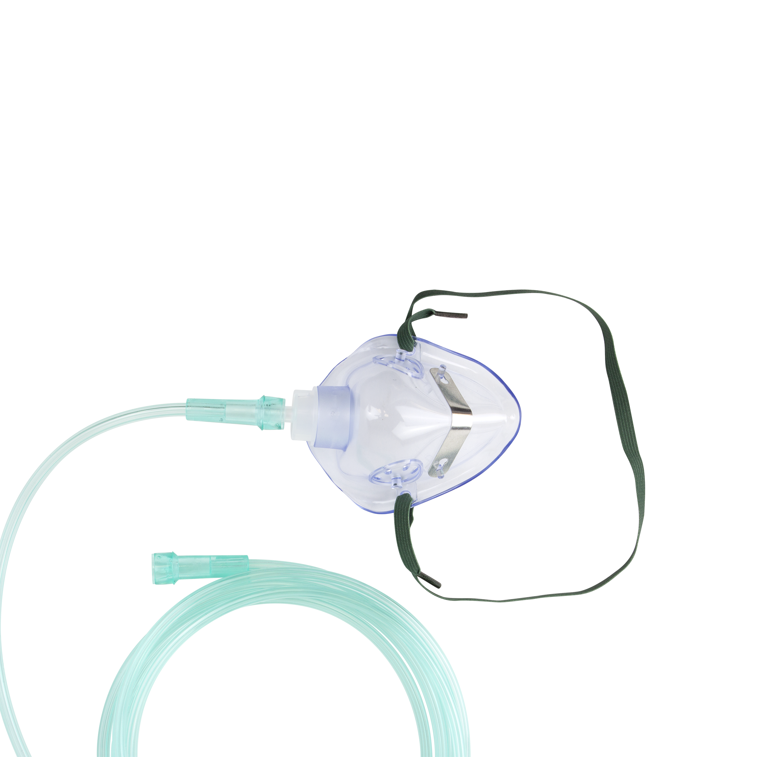 O2 Medium-Concentration Standard Mask, Standard Connection, with 7' (2.1m) Tubing, Pediatric, 50 Quantity per Case