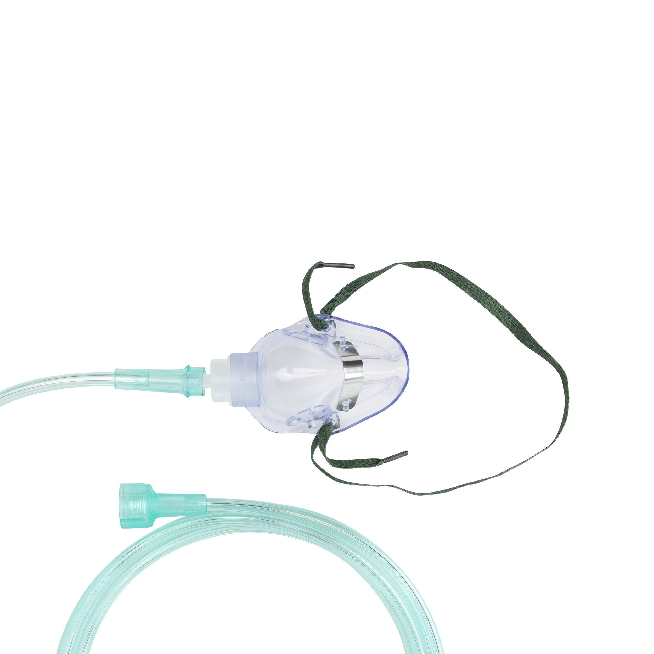 O2 Medium-Concentration Standard Mask, Universal Connection, with 7' (2.1m) Tubing, Pediatric, 50 Quantity per Case