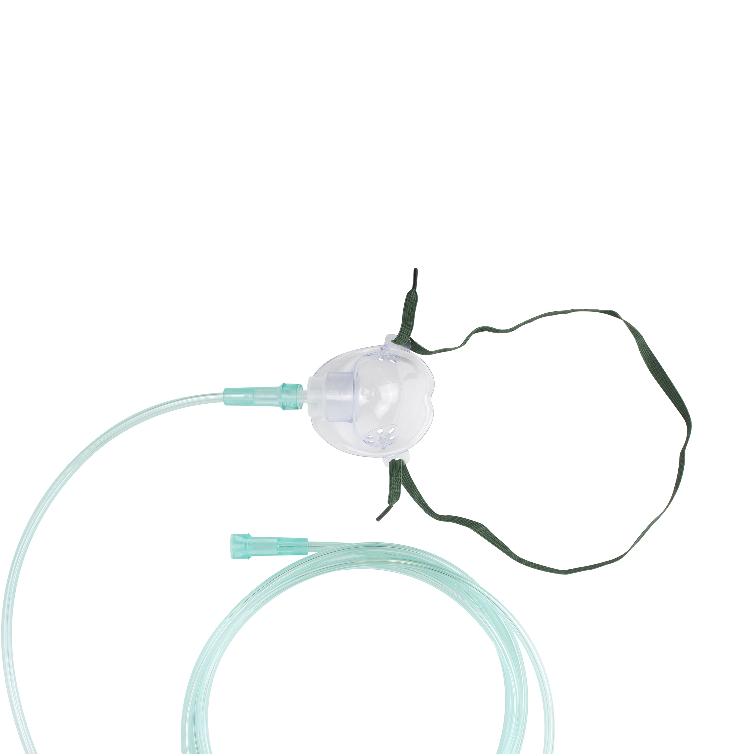 O2 Medium-Concentration Standard Mask, Standard Connection, with 7' (2.1m) Tubing, Infant, 50 Quantity per Case