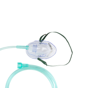 O2 Medium-Concentration Elongated Mask, Universal Connection, with 7' (2.1m) Tubing, Pediatric, 50 Quantity per Case