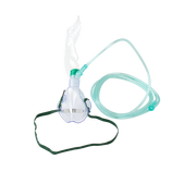 O2 High-Concentration Standard Mask with 7' (2.1m) Tubing, Adult, 50 Quantity per Case