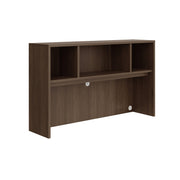 OfficeSource Laminate Open Hutch - 66"W - Modern Walnut