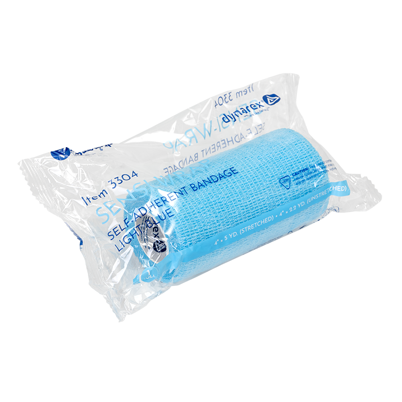 Sensi Wrap, Self-Adherent, 4" x 5 yd Light Blue - 18 pcs per Case