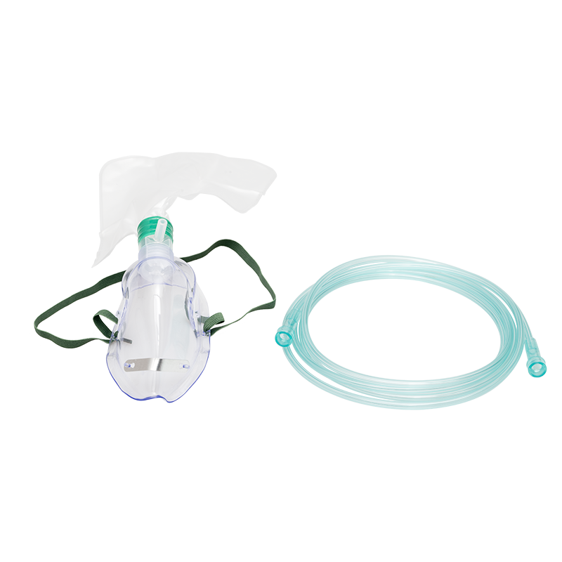 Non-Rebreather Elongated Mask, Universal Connection, with 7' (2.1m) Tubing, 1000ml Reservoir Bag, Adult, 50 Quantity per Case