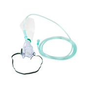Non-Rebreather Elongated Mask, Standard Connection, with 7' (2.1m) Tubing, 600ml Reservoir Bag, Pediatric, 50 Quantity per Case