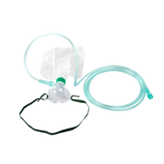 Non-Rebreather Elongated Mask, Standard Connection, with 7' (2.1m) Tubing, 600ml Reservoir Bag, Infant, 50 Quantity per Case