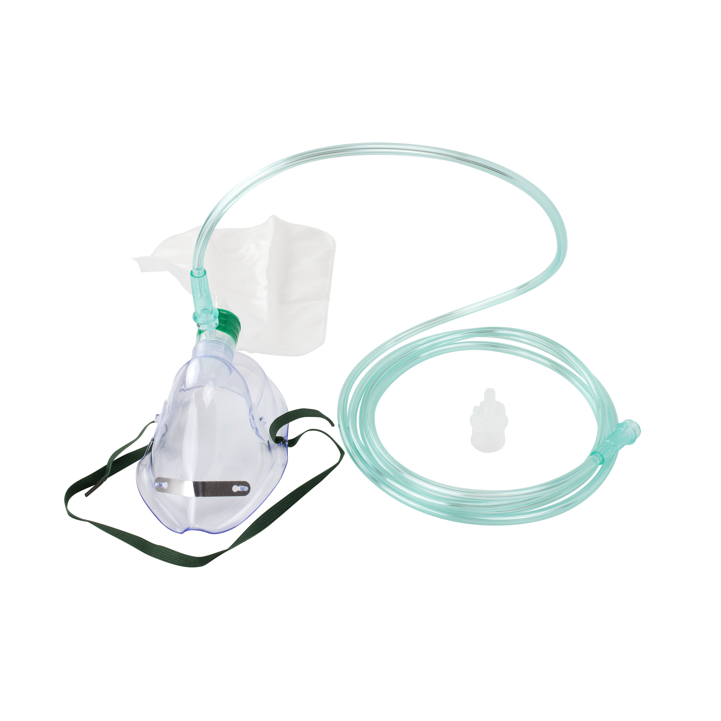 3-in-1 Elongated Mask, Standard Connection, with 7' (2.1m) Tubing, 1000ml Reservoir Bag, Adult, 50 Quantity per Case