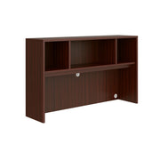 OfficeSource Laminate Open Hutch - 66"W - Mahogany