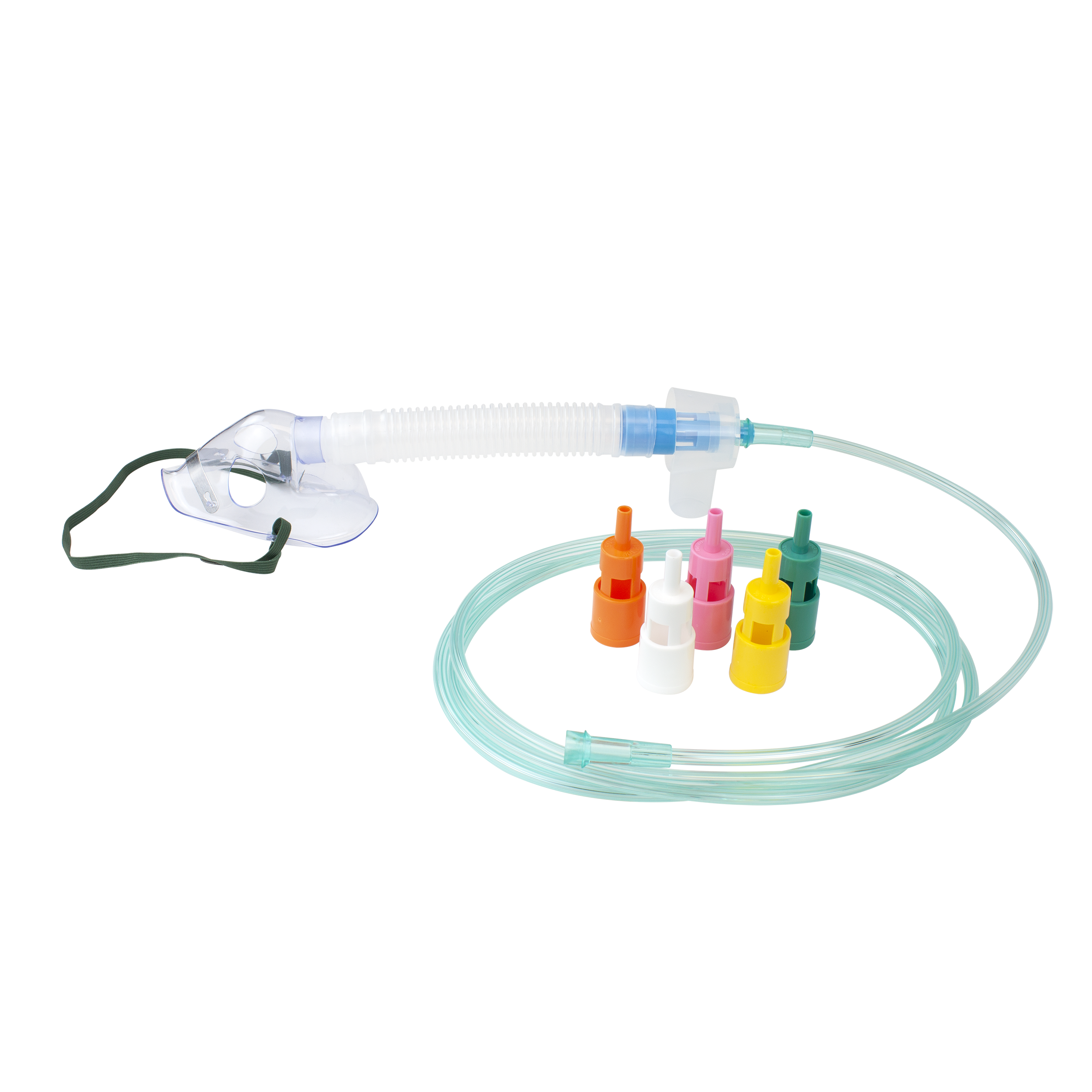 Venturi Select A Vent Elongated Mask with 7 Dilutors 7' (2.1m) Tubing, Pediatric, 50 Quantity per Case