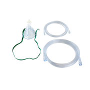 EtCO2 Elongated Mask with CO2 7' (2.1m) Sampling Line, Adult Mask Set, Male/Male Connection Type, 25 Quantity per Case