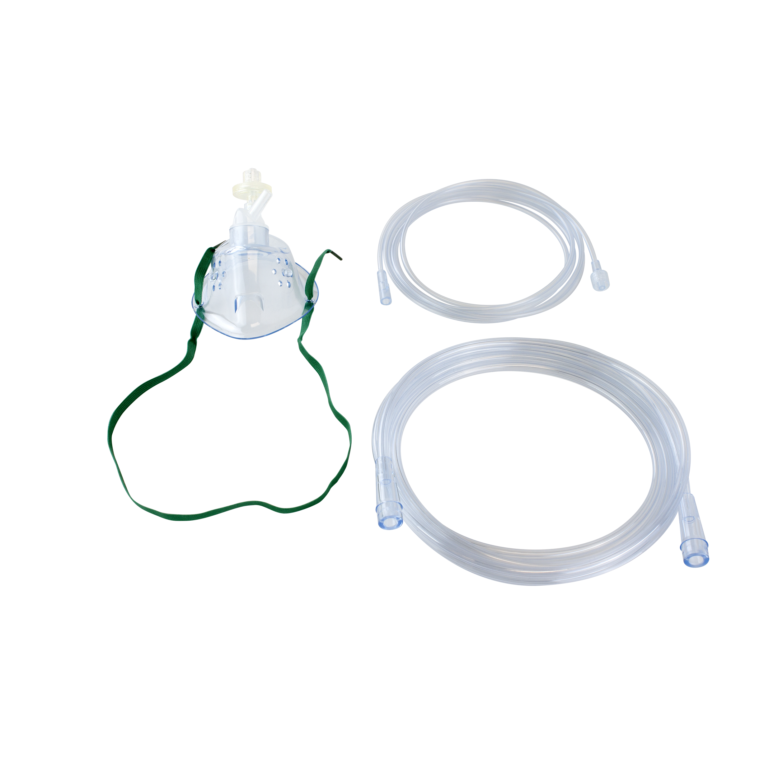 EtCO2 Elongated Mask with CO2 7' (2.1m) Sampling Line, Adult Mask Set, Male/Male Connection Type, 25 Quantity per Case