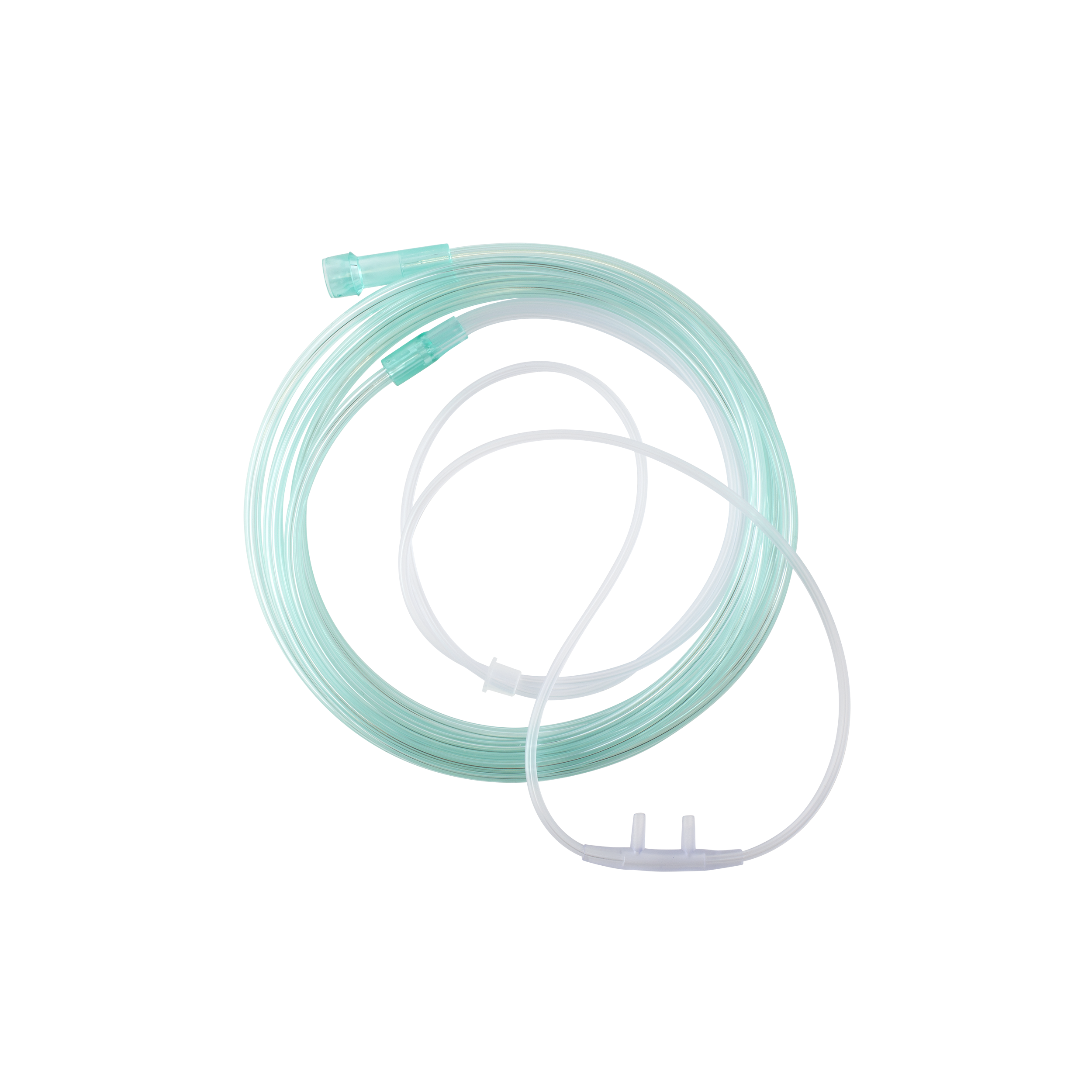 Nasal Oxygen Cannula Standard Tip with 7' (2.1m) Crush Resistant Tubing, Standard Connector, Pediatric, 50 Quantity per Case