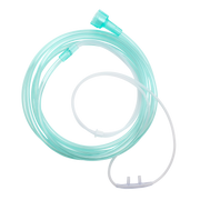 Nasal Oxygen Cannula Standard Tip with 7' (2.1m) Crush Resistant Tubing, Universal Connector, Pediatric, 50 Quantity per Case