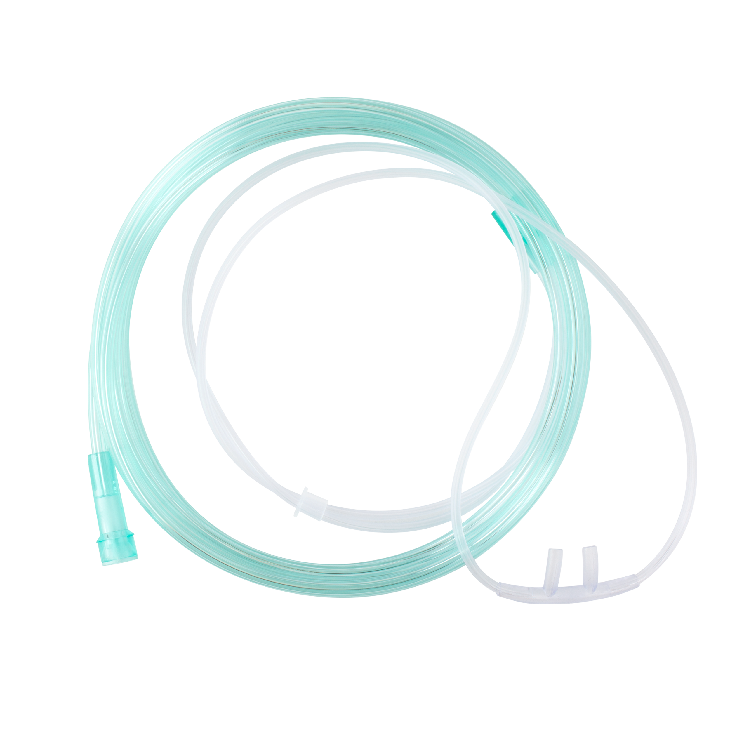 Nasal Oxygen Cannula Standard Tip with 50' (15.24m) Crush Resistant Tubing, Standard Connector, Adult, 15 Quantity per Case