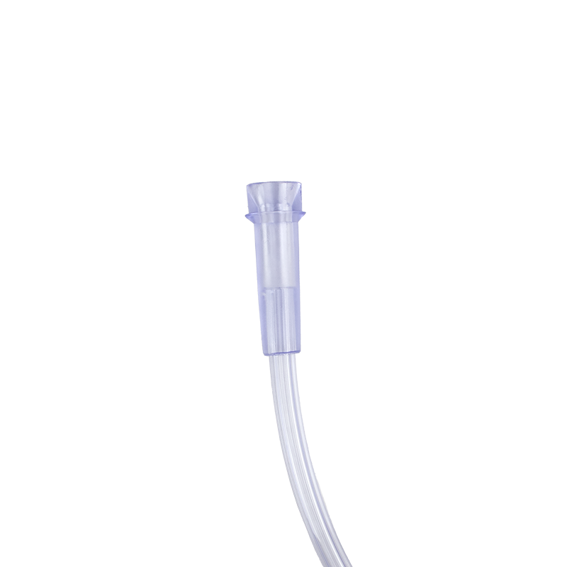 Nasal Oxygen Cannula Cushion Tip with 7' (2.1m) Crush Resistance Tubing (Clear), Standard Connector, Neonatal, 50 Quantity per Case