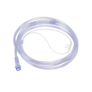 Nasal Oxygen Cannula Cushion Tip with 7' (2.1m) Crush Resistance Tubing (Clear), Standard Connector, Infant, 50 Quantity per Case