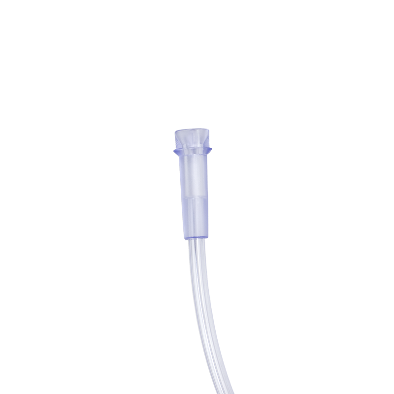 Nasal Oxygen Cannula Cushion Tip with 7' (2.1m) Crush Resistance Tubing (Clear), Standard Connector, Infant, 50 Quantity per Case