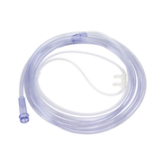 Nasal Oxygen Cannula Cushion Tip with 7' (2.1m) Crush Resistance Tubing (Clear), Standard Connector, Adult, 50 Quantity per Case