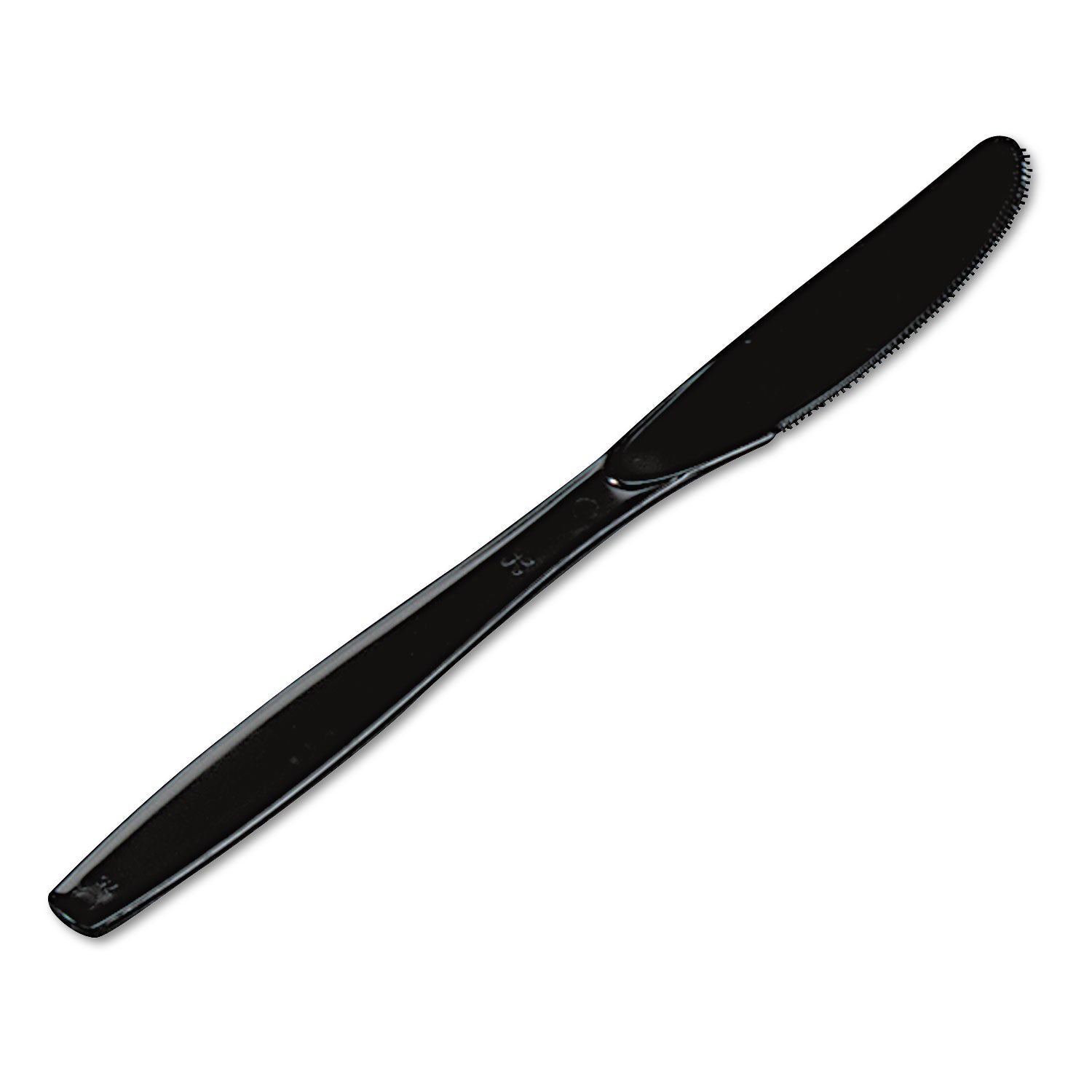 Dixie Heavyweight Disposable Knives by GP Pro - Black - 1 Carton